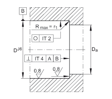 推力角接觸球軸承 ZKLF1560-2Z, 雙向，螺釘安裝，兩側(cè)間隙密封