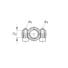 液壓桿端軸承 GIHNRK40-LO, 根據(jù) DIN ISO 12 240-4 標(biāo)準(zhǔn)，帶右旋螺紋夾緊裝置，需維護(hù)